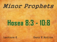 Listen to Minor Prophets - Lecture 6 - Hosea 8:3 - 10:8