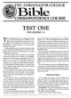 Test One - For Lessons 1 - 4