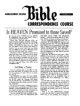 Lesson 13 - Is Heaven Promised to those Saved?