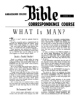 Lesson 14 - What Is Man?