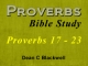 Proverbs 17 - 23