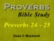 Proverbs 24 - 25