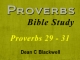 Proverbs 29 - 31