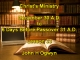 Lesson 33 - Christ's Ministry December 30 A.D. - 6 Days Before Passover 31 A.D.