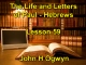 Lesson 59 - The Life and Letters of Paul - Hebrews