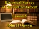 Lesson 5 - Historical Survey of the Old Testament