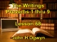 Lesson 68 - The Writings - Proverbs 1 thru 9