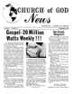 Church of God News - Church of God News December 1961 Headlines