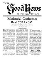 Ministerial Conference Real SUCCESS!
Good News Magazine
February 1962
Volume: Vol XI, No. 2