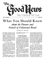 Healthful Uses for Honey
Good News Magazine
April 1954
Volume: Vol IV, No. 3