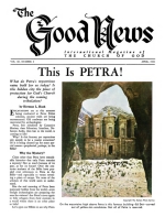 A Preview of THE WORLD TOMORROW
Good News Magazine
April 1962
Volume: Vol XI, No. 4