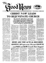 Christ Now Leads To Rejuvenate Church
Good News Magazine
June 19, 1978
Volume: Vol VI, No. 13