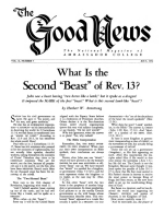 Thou Shalt Not!
Good News Magazine
July 1952
Volume: Vol II, No. 7