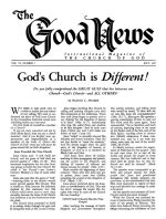 SATAN'S FATE!
Good News Magazine
July 1957
Volume: Vol VI, No. 7