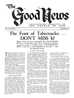 Question Box
Good News Magazine
September 1962
Volume: Vol XI, No. 9