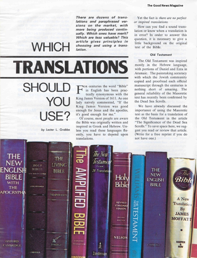 Which Translations Should You Use?