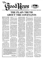 The Plain Truth About the Covenants
Good News Magazine
December 18, 1978
Volume: Vol VI, No. 25