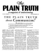 Plain Truth Magazine
January-February 1949
Volume: Vol XIV, No.1
Issue: 