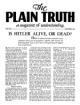 Plain Truth Magazine
September 1948
Volume: Vol XIII, No.3
Issue: 