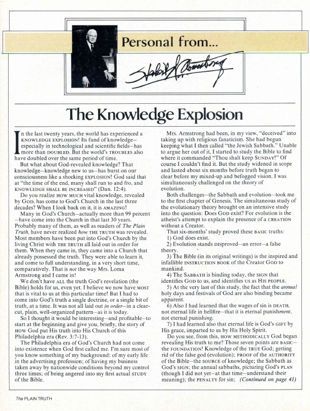 The Knowledge Explosion