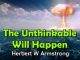 The Unthinkable Will Happen