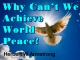 Why Can't We Achieve World Peace?