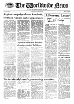 Worldwide News August 06, 1973 Headlines