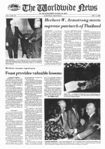 Herbert W. Armstrong meets supreme patriarch of Thailand